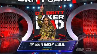 Britt Baker Entrance  AEW Dynamite November 13 2024 [upl. by Hussein677]