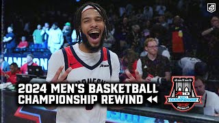 2024 A10 Championship Rewind Mens Basketball [upl. by Iatnwahs]