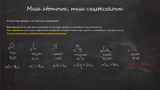 Masa atomowa masa cząsteczkowa [upl. by Oleg]