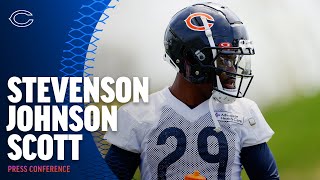 Stevenson Johnson Scott reflect on the speed of the NFL  Chicago Bears [upl. by Asp587]