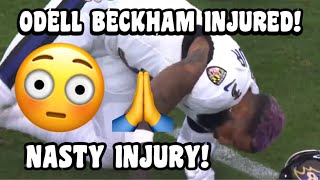 Odell Beckham Jr INJURY 😰 Lamar Jackson throws HOSPITAL PASS  Ravens vs Cardinals 2023 highlights [upl. by Stella]