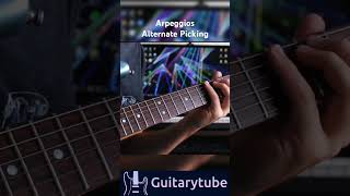 Guitar Tutorial  Arpeggios Alternate Picking by Alan guitartutorial guitarlesson guitar tabs [upl. by Burrell]