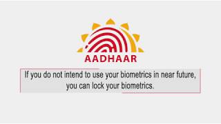 How to LockUnlock your Biometrics in Aadhaar [upl. by Aicnelev]