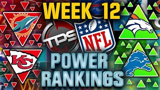 The Official NFL Week 12 Power Rankings 2023 Chiefs Drop Just Like Their WRs  TPS [upl. by Kendre]