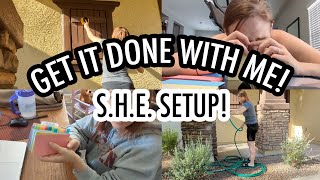 GET IT DONE WITH ME  Sidetracked Home Executive Cleaning Routine Setup [upl. by Shannan]