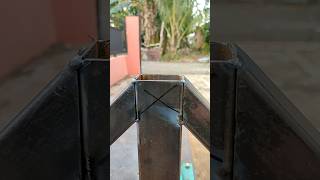 Not many welders provide techniques for making truss joints from square tube iron [upl. by Sontich]