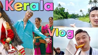 Kpop singer shoots MV in Kerala🇮🇳🇰🇷Kochi amp Alleppey vlog aoora fridayyy keralatourism [upl. by Anerok]