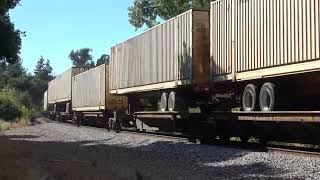 BNSF 7225 with the QNBYLAC 26sep24 [upl. by Kezer]