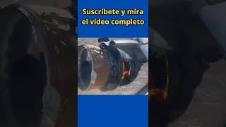 Avión de United Airlines aterriza de emergencia por fuego en motor [upl. by Natalee]