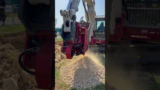 BAVCB8 Crusher Bucket Demo  PlantWorx 2023 [upl. by Bittner]