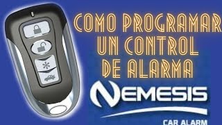 Como Programar un Control de Alarma NENEMESIS [upl. by Parlin]