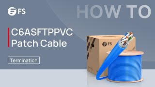 How to Terminate a Cat6a Cable into a Toolless Keystone Jack  FS [upl. by Aicilram118]