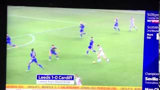 alex mowatt goal leeds vs Cardiff at Elland road 3rd nov [upl. by Bucky655]