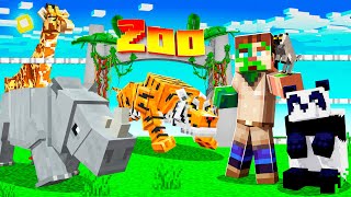 I BUILT an ANIMAL ZOO in MINECRAFT movie [upl. by Amari]