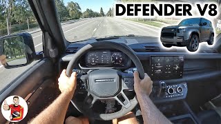 The 2022 Land Rover Defender 90 V8 is for Bond Villains with Big Budgets POV Drive Review [upl. by Lindsley]