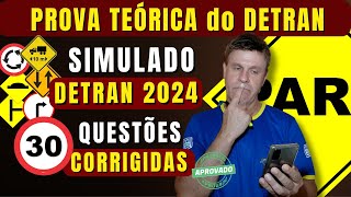 PERGUNTAS da PROVA do DETRAN 2024  EXAME TEÓRICO do DETRAN 2024  SIMULADO DETRAN QUESTÕES 2024 [upl. by Oimetra]