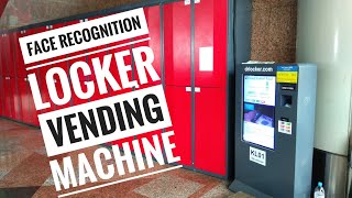 Face Recognition Luggage Locker Vending Machine  KL Sentral Station7 [upl. by Lati]