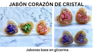 JABONES CORAZON DE CRISTAL IDEALES PARA SAN VALENTINE [upl. by Niwrehs]