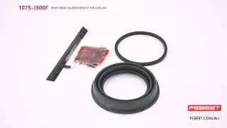 1075J300F FRONT BRAKE CALIPER REPAIR KIT FOR CADILLAC [upl. by Bernadine]