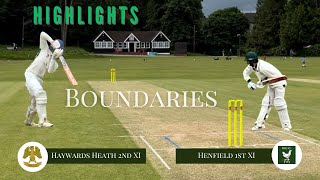 Boundaries HHCC 2nd XI v Henfield 1st XI 20072024 [upl. by Eiggep]