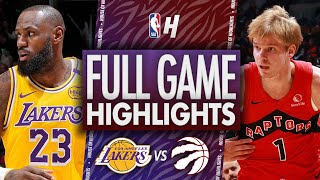 Los Angeles Lakers vs Toronto Raptors  Full Game Highlights  November 1 2024  202425 NBA Season [upl. by Yajnas]