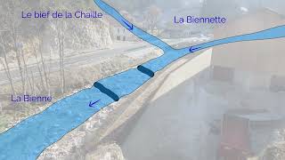 Arasement de seuils et récréation dun lit naturel sur la Bienne [upl. by Yasmar927]