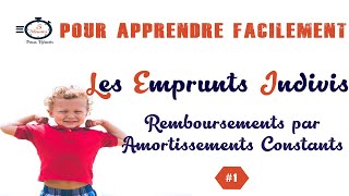 Les Emprunt Indivis  Remboursement par Amortissements Constants [upl. by Aleahc74]