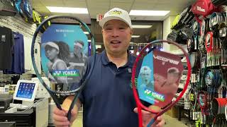 YONEX VCORE 97 PRO VS VCORE 98 VS EZONE 98  WHAT IS THE DIFFERENCE [upl. by Hplar441]