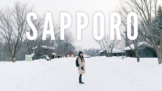 Sapporo Hokkaido Snow village  Cinematic Travel Vlog [upl. by Elison]