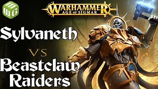 Sylvaneth vs Beastclaw Raiders Age of Sigmar Battle Report  War of the Realms Ep 196 [upl. by Melba]