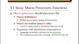 System Programming  Macros and Macro Processor [upl. by Aynekal]