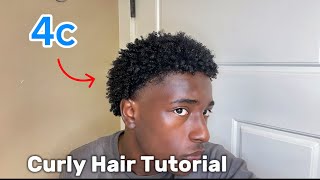 How To Get Curls For Short 4C Hair FAST Black Men🤩 [upl. by Marina114]