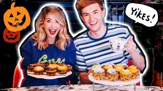 Halloween Cupcake Bake Off Challenge  Zoella [upl. by Anawad]