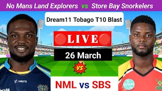 NML vs SBS Live  Tobago T10 Blast Live  T10 League Live  Bago T10 Blast Live  Prediction [upl. by Tomchay803]