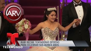 Rubí recibe tentadoras ofertas por su fiesta de 15  Al Rojo Vivo  Telemundo [upl. by Yle]