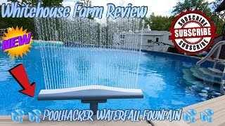 POOLHACKER WATERFALL POOL FOUNTAIN [upl. by Annayt]