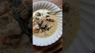 Let’s make some chicken gnocchi soup 😘 soup homemade cooking [upl. by Asilenna]