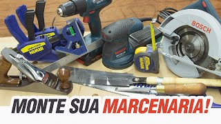 TOP 15 ferramentas para começar uma marcenaria  Sugestão Empoeirados [upl. by Senn]