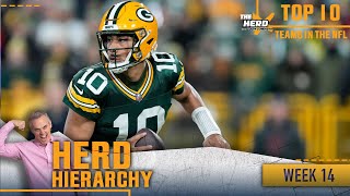 Herd Hierarchy Packers Texans jump in Chiefs drop in Colins Top 10 of Week 14  NFL  THE HERD [upl. by Shanta]