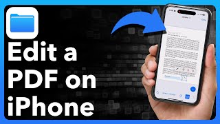 How To Edit PDF On iPhone [upl. by Eivol]