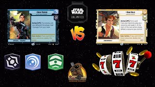 Iden Command vs Casino Han  Star Wars Unlimited Gameplay [upl. by Dehnel]