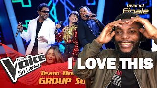 Foreigner reacts to Team BNS  Group Song  The Voice Sri Lanka [upl. by Doretta]