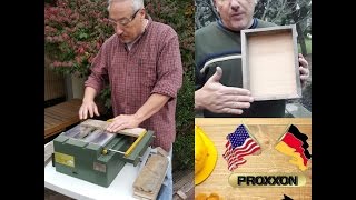 Building a Shadowbox with a Proxxon Table Saw and Reclaimed Palett Wood [upl. by Gottuard]