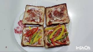 5 Min Bread Pizza Recipe quick and easy bread Pizza🍕 [upl. by Aneehsal]