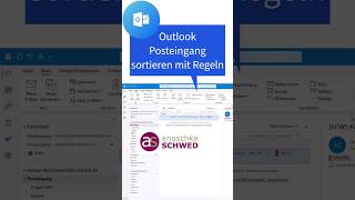 Outlook Regeln in 30 Sekunden SchrittfürSchritt erklärt deutsch [upl. by Aicssej]