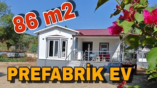 Şirin ve Modern PREFABRİK EV Turu 86 m2 Prefabrik Ev İnceleme [upl. by Jill]