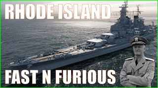 USS Rhode Island American US Battleships World of Warships Wows Review [upl. by Lough]