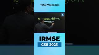 IRMSECSE Prelims 2023  Total Vacancies of IRMS Explained By B Singh Sir CMD NEXT IAS [upl. by Aicilf961]