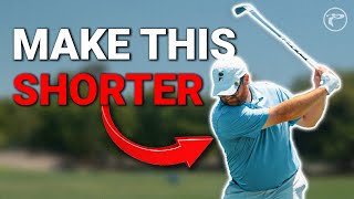 How To SHORTEN Your Swing Without Losing Distance [upl. by Khorma]