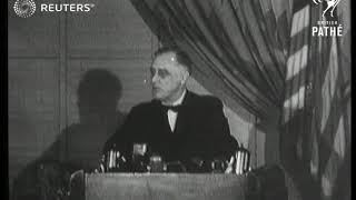 President Roosevelts speech against dictators 1941 [upl. by Ilrebmik]